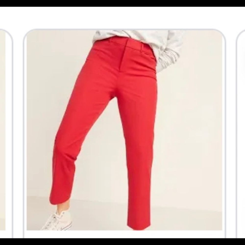 Old Navy Red Pixie Dress Pants Size: 14